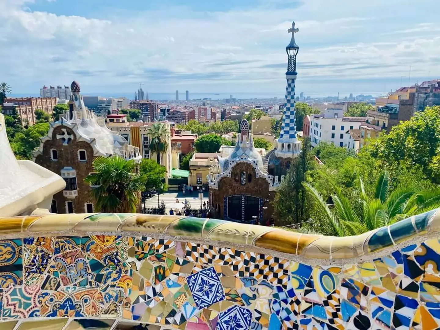 Cita entre vistas y arquitectura en Parc Güell