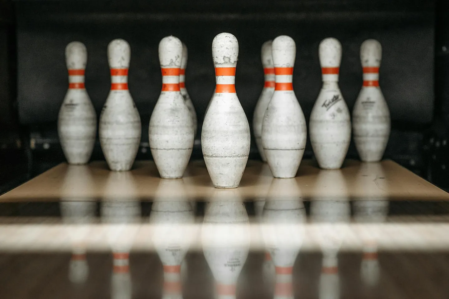 Setting up a bowling alley in the hallway